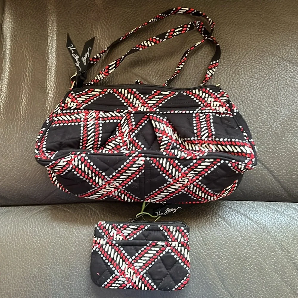 Vera Bradley bag in frannie bag and coin purse Minsk plaid